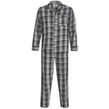 Northwest Blue Flannel Pajamas - Long Sleeve (For Men) in Black - 2nds