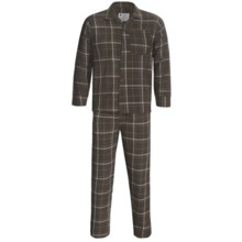 Northwest Blue Flannel Pajamas - Long Sleeve (For Men) in Brown - 2nds