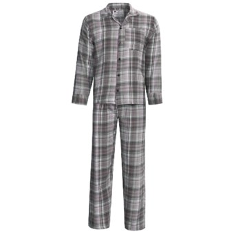 Northwest Blue Flannel Pajamas - Long Sleeve (For Men) in Grey