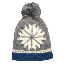 Norwear Dalur Handknit Wool Hat - Fleece Lined (For Men and Women) in Charcoal Grey - Closeouts