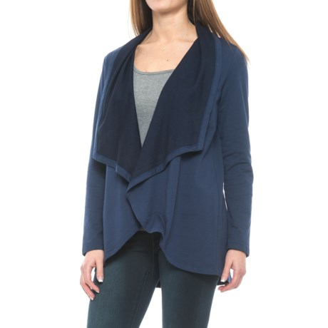 french terry cardigan womens