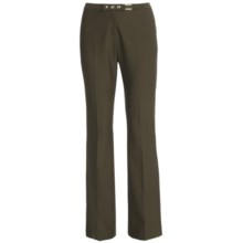 NYX by Weekendz Off Stretch Dress Pants (For Women) in Olive - Closeouts