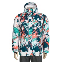 Oakley Ampiler Ski Jacket - Waterproof, Insulated (For Men) in White Hound - Closeouts