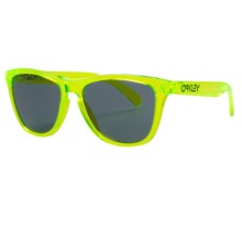 Oakley Frogskin Sunglasses in Acid Green/Grey - Closeouts