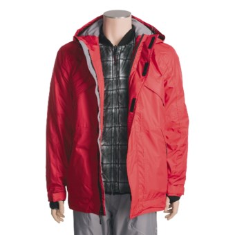 Obermeyer 2-in-1 Dual Ski Jacket - Insulated, Removable Liner (For Men) in True Red