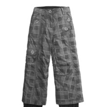 Obermeyer Amelia Snow Pants - Insulated (For Girls) in Black Plaid - Closeouts