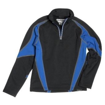 Obermeyer Badger Pullover - Zip Neck (For Boys) in Galaxy Blue