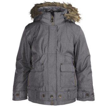 Obermeyer Bombdiggity Jacket - Insulated (For Girls) in 02 Basalt Denim