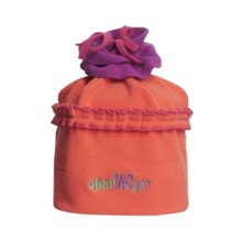 Obermeyer Cupcake Fleece Beanie Hat (For Little Girls) in Creamsicle - Closeouts
