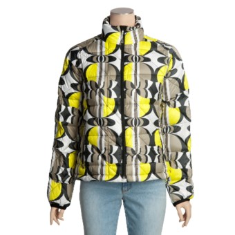 Obermeyer Deja Vu Down Insulator Print Jacket - 600 Fill Power (For Women) in Citron