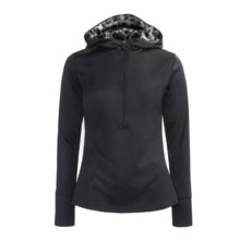 Obermeyer Elsa Hoodie Sweatshirt - Zip Neck, Recycled Materials (For Women) in Black - Closeouts