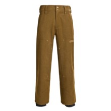 Obermeyer Flint Ski Pants - Snow Gabardine Shell (For Men) in Rubber - Closeouts