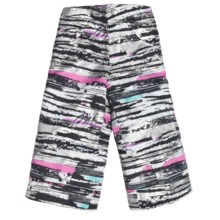 Obermeyer Genie Snow Pants - Insulated (For Little Girls) in Silver Scribble Print - Closeouts