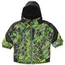 Obermeyer Giant Slalom Jacket - Insulated (For Little Boys) in Gocart Schematic Prt - Closeouts