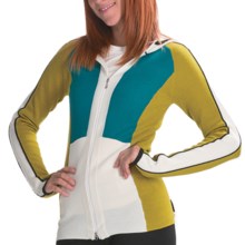 Obermeyer Ivana Hooded Sweater - Full Zip (For Women) in Cote Dazur - Closeouts