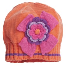 Obermeyer Josie Knit Beanie Hat (For Little Girls) in Creamsicle - Closeouts