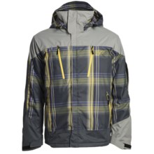 Obermeyer Katahdin Plaid Ski Jacket - Insulated (For Men) in Blue Sophisto Plaid - Closeouts