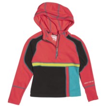 Obermeyer Kirstin Pullover Shirt - Fleece, Zip Neck, Long Sleeve (For Girls) in Poppy - Closeouts