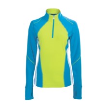 Obermeyer Landon Microfleece Shirt - Zip Neck, Long Sleeve (For Women) in Caribbean - Closeouts