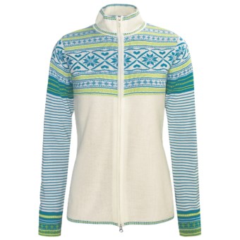 Obermeyer Phoebe Sweater - Full Zip, Long Sleeve (For Women) in Caribbean