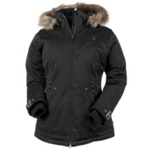 Obermeyer Positano Jacket - Insulated (For Women) in Black W/Buckle Cuff - Closeouts