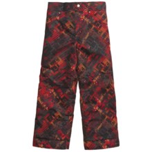 Obermeyer Racer Snow Pants - Insulated (For Little Boys) in Red Schematic Print - Closeouts