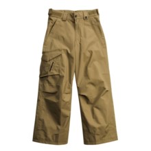 Obermeyer Rail Yard SH Snow Pants - Insulated, Husky Fit (For Girls) in Khaki - Closeouts