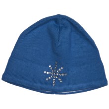 Obermeyer Sadie Knit Beanie Hat (For Girls) in Diva Blue - Closeouts