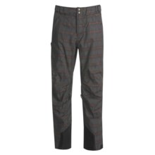 Obermeyer Silverton Plaid Shell Snow Pants (For Men) in Ebony Plaid - Closeouts