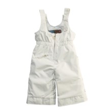 Obermeyer Snoverall Bib Snow Pants - Insulated (For Little Girls) in Marshmallow - Closeouts
