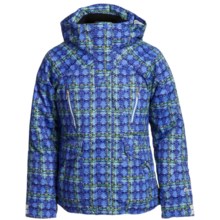 Obermeyer Stella Plaid Jacket - Insulated (For Girls) in 57 Provence Plaid - Closeouts
