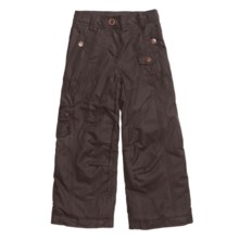 Obermeyer Twilight Snow Pants - Insulated (For Girls) in Peat Pinstripe Herringbone - Closeouts