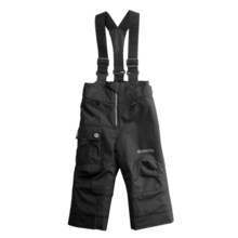 Obermeyer Volt Suspender Snow Pants - Insulated (For Little Boys) in Black - Closeouts