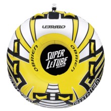 O'Brien Super LeTube Deluxe Tube - Inflatable, Towable, 2-Person in Yellow/Black/White - Closeouts