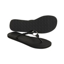 Ocean Minded Manhattan Sandals - Flip-Flops (For Women) in Black - Closeouts