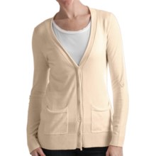 Odeon by Belford Cotton Cardigan Sweater (For Women) in Cream - Closeouts