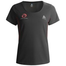 Odlo Base Layer Top - UPF 30+, Short Sleeve (For Women) in Black - Closeouts