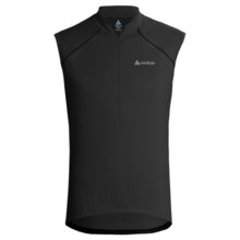 Odlo Thunder Cycling Jersey - Zip Neck, Sleeveless (For Men) in Black - Closeouts