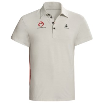 Odlo UPF 50+ Polo Shirt - Short Sleeve (For Men) in Plantina