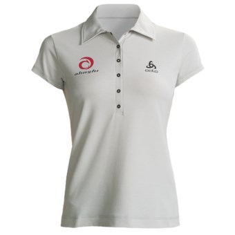 Odlo UPF 50+ Polo Shirt - Short Sleeve (For Women) in Plantina