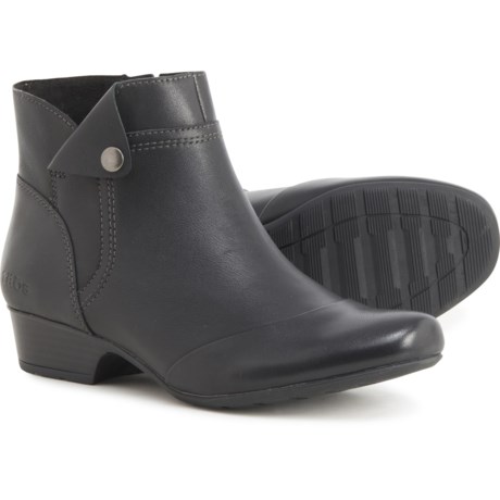 Taos Footwear Oh Snap Ankle Booties - Leather (For Women) - BLACK (7 )