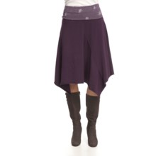 Ojai Jagged Edge 2 Boot Skirt - Stretch Cotton (For Women) in Blackberry - Closeouts
