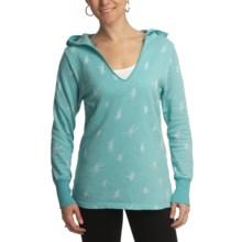 Ojai Starry Night Hoodie Shirt - Long Sleeve (For Women) in Peacock - Closeouts