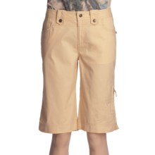 Ojai Summer Bermuda Shorts - Stretch Cotton (For Women) in Sesame - Closeouts