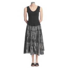 Ojai Tie-Dye Long Dress - Sleeveless (For Women) in Black - Closeouts