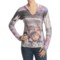 Ojai Waffle Hooded Shirt - Long Sleeve (For Women) in Black Self Image