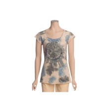 Ojai Yoga Shirt - Short Sleeve (For Women) in Taupe - Closeouts