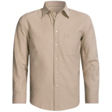 Old Taylor Sport Shirt - Cotton-Linen, Point Collar, Long Sleeve (For Men) in Beige - Closeouts