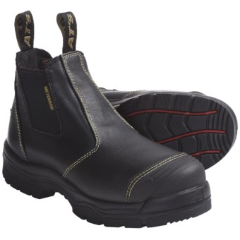 Oliver AT 55-223 Work Boots - Leather, Steel Toe, Metatarsal Guard, Slip-Ons (For Men)