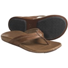OluKai Haiku Sandals - Leather (For Women) in Java/Toffee - Closeouts